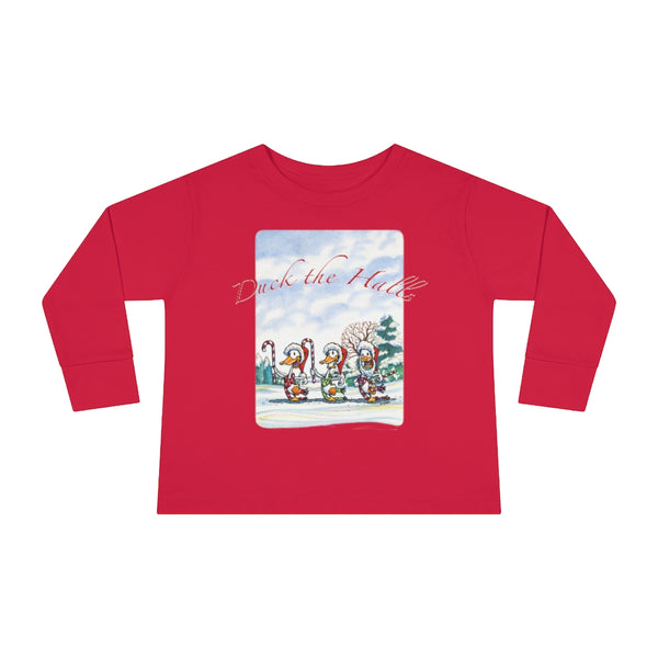 Ducks in a Row Toddler Long Sleeve Tee