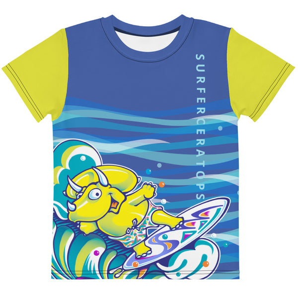 Suferceratops all over Kids crew neck t-shirt