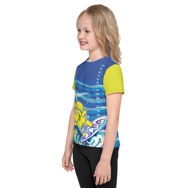 Suferceratops all over Kids crew neck t-shirt