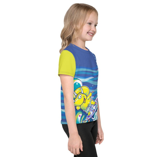 Suferceratops all over Kids crew neck t-shirt