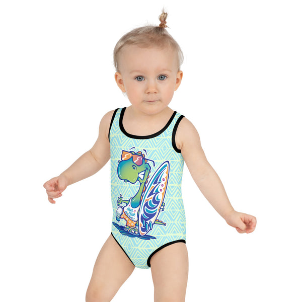 Kahunasaurus All-Over Print Kids Swimsuit