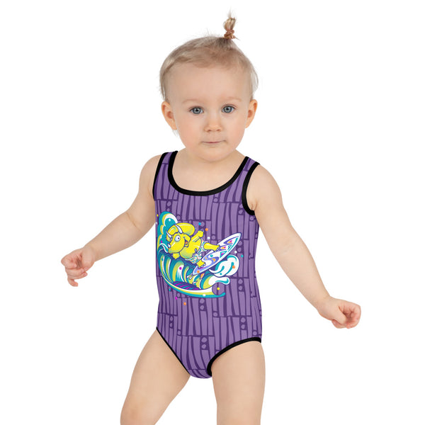 Surferceratops All-Over Print Kids Swimsuit