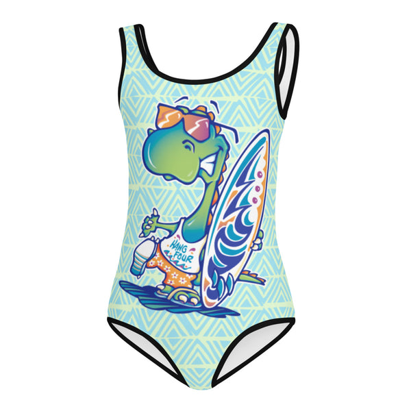 Kahunasaurus All-Over Print Kids Swimsuit