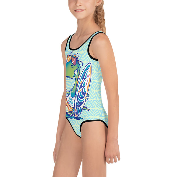 Kahunasaurus All-Over Print Kids Swimsuit