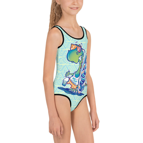 Kahunasaurus All-Over Print Kids Swimsuit