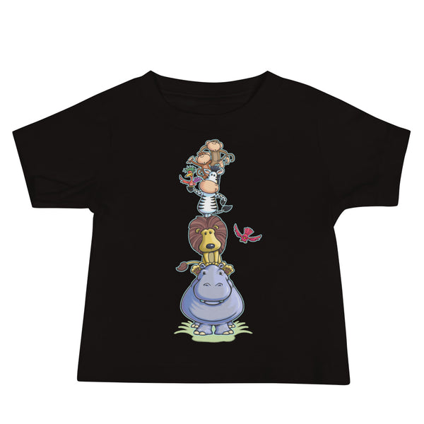 Animal Tower Baby Jersey Short Sleeve Tee
