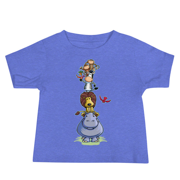 Animal Tower Baby Jersey Short Sleeve Tee