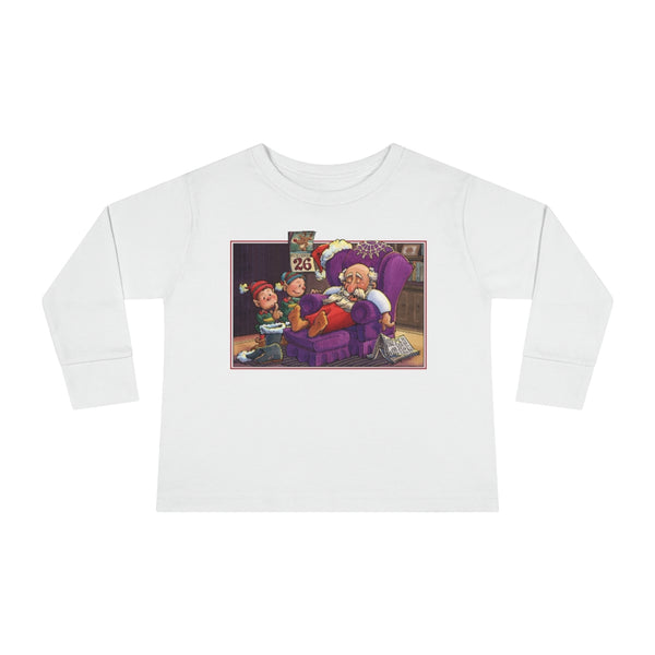 Santa Dec. 26th Toddler Long Sleeve Tee