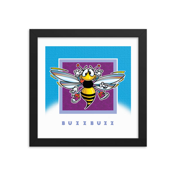 Happy Hornet Buzz Buzz Framed poster