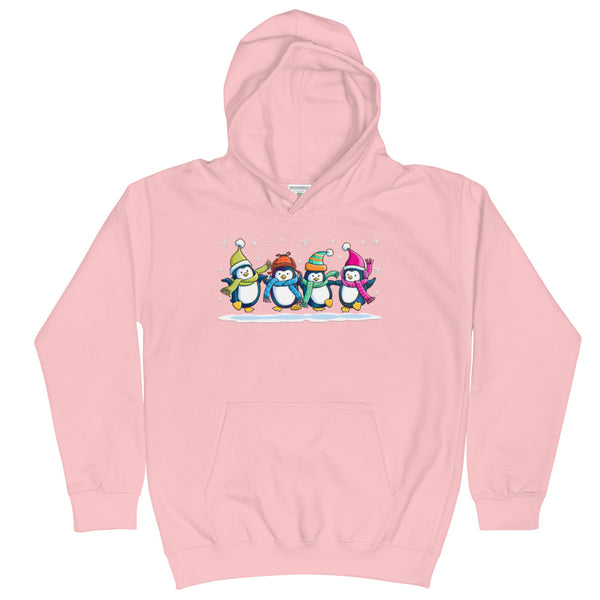 Penguins Dancing Christmas Kids Hoodie