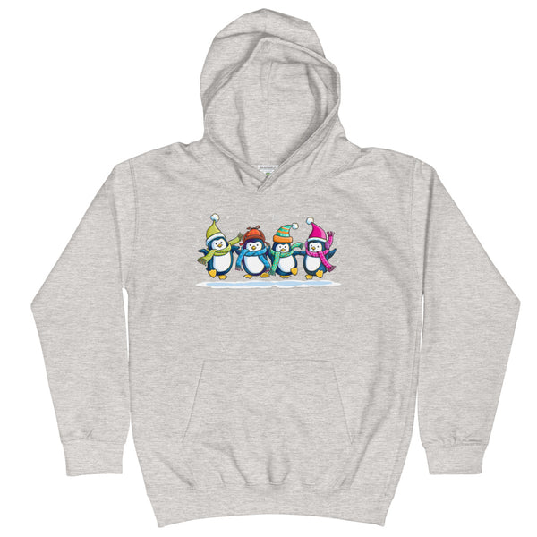 Penguins Dancing Christmas Kids Hoodie