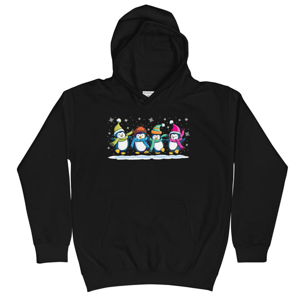 Penguins Dancing Christmas Kids Hoodie