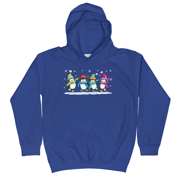 Penguins Dancing Christmas Kids Hoodie