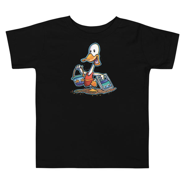 Beach Duck Single Toddler Short Sleeve Tee