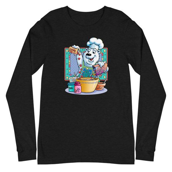Bear Chef Christmas Unisex Long Sleeve Tee