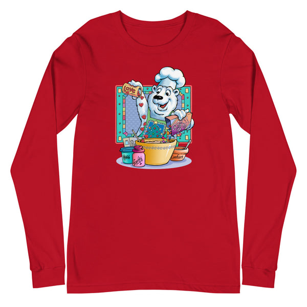Bear Chef Christmas Unisex Long Sleeve Tee