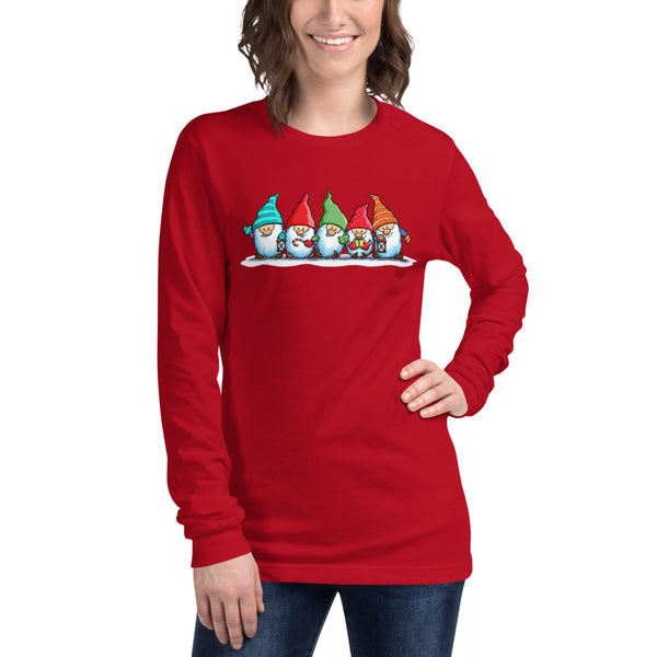 Gnomes Christmas Unisex Long Sleeve Tee