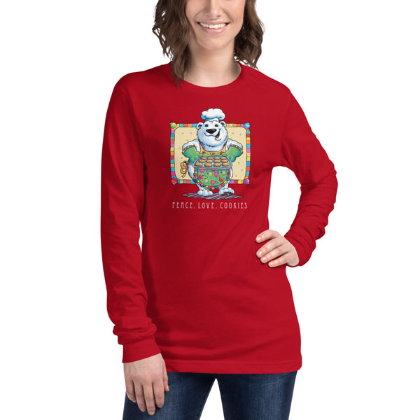 Bear Cookies Christmas Unisex Long Sleeve Tee