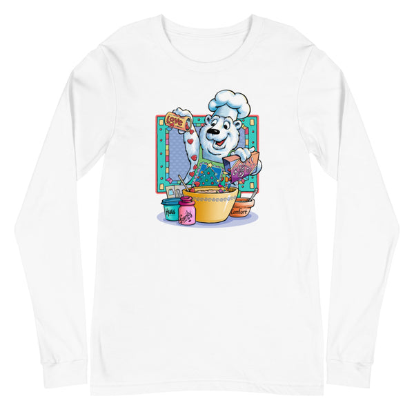 Bear Chef Christmas Unisex Long Sleeve Tee