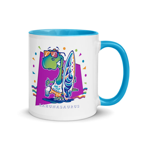 Kahunasaurus Mug with Color Inside