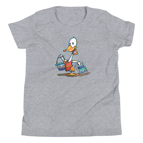 Beach Duck Single Youth Short Sleeve T-Shirt