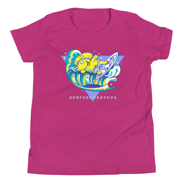 Surferceratops Youth Short Sleeve T-Shirt