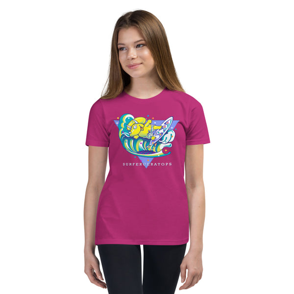 Surferceratops Youth Short Sleeve T-Shirt