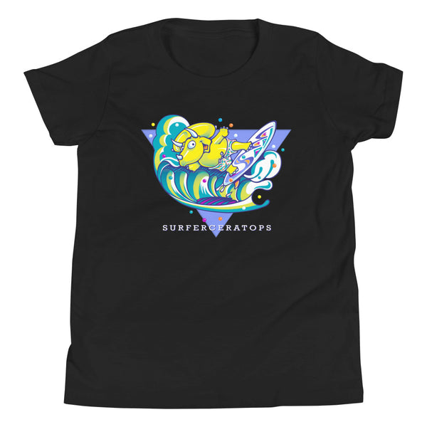 Surferceratops Youth Short Sleeve T-Shirt