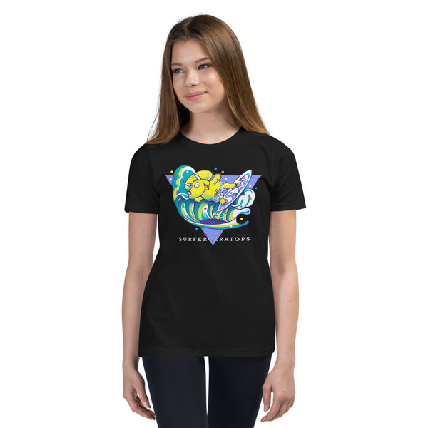 Surferceratops Youth Short Sleeve T-Shirt