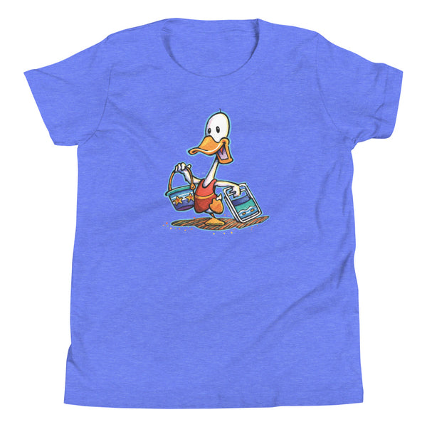 Beach Duck Single Youth Short Sleeve T-Shirt