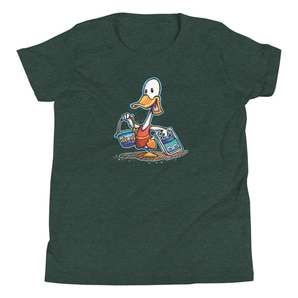 Beach Duck Single Youth Short Sleeve T-Shirt