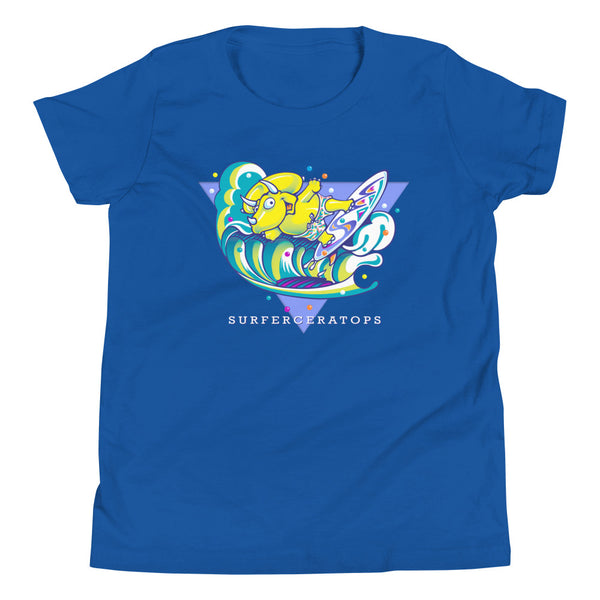 Surferceratops Youth Short Sleeve T-Shirt
