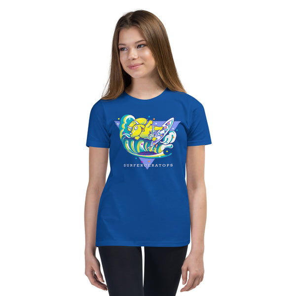 Surferceratops Youth Short Sleeve T-Shirt