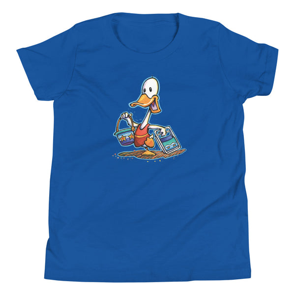 Beach Duck Single Youth Short Sleeve T-Shirt