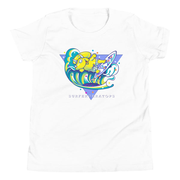 Surferceratops Youth Short Sleeve T-Shirt